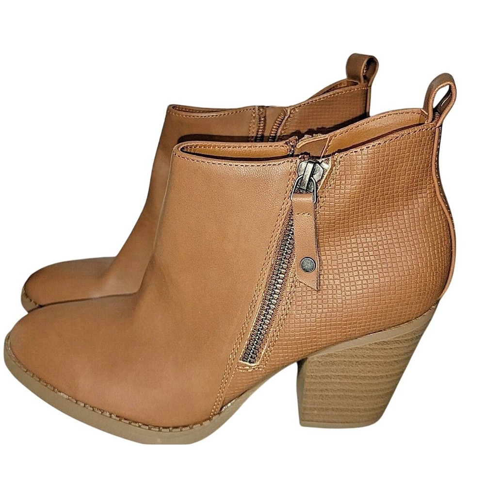 Universal‎ Thread Women's 6.5 Jameson Bootie Boots Shoes Size 6.5 Cognac NWT